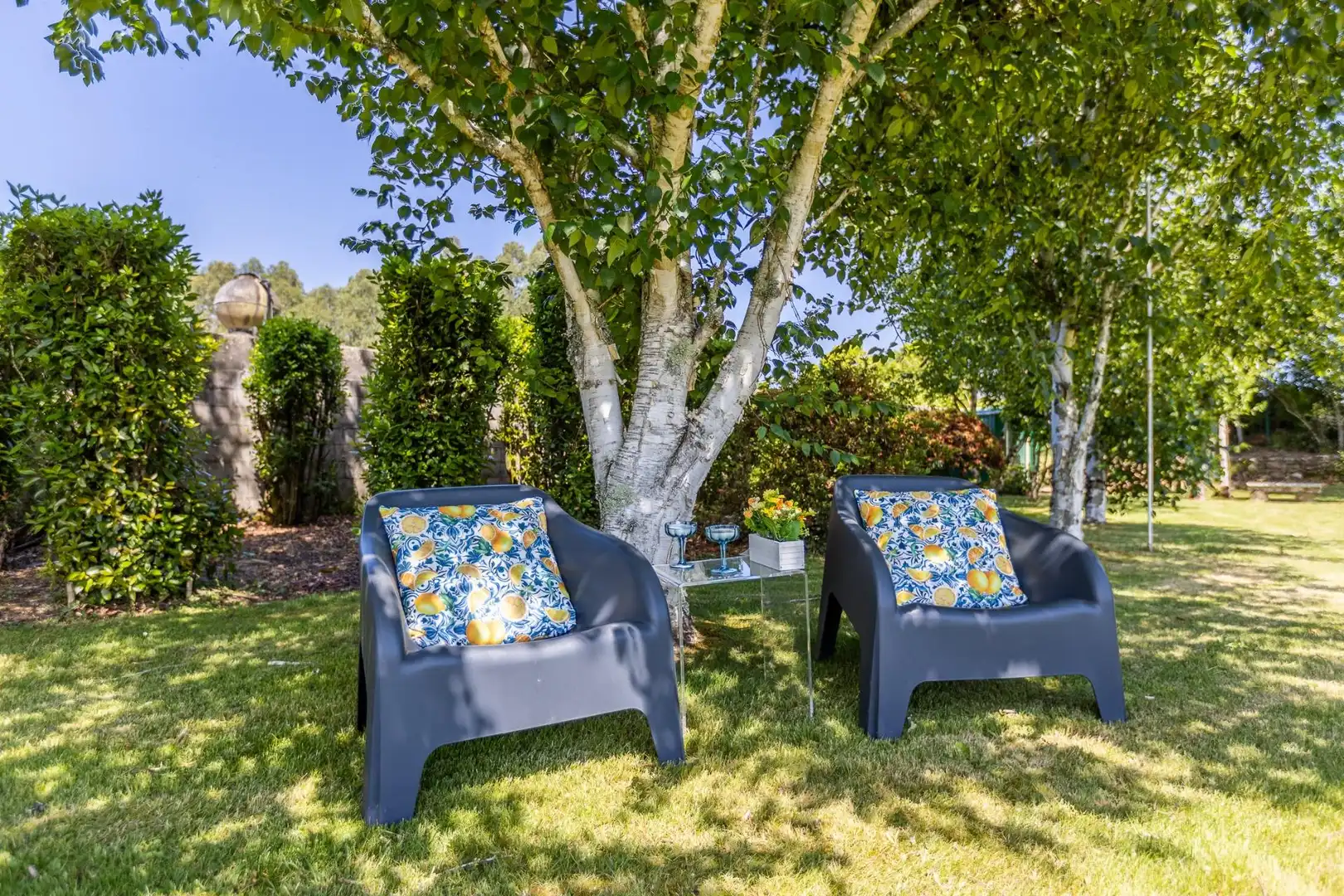 Terraza de Casa o chalet en venta en O Pino  con Calefacción, Jardín privado y Terraza