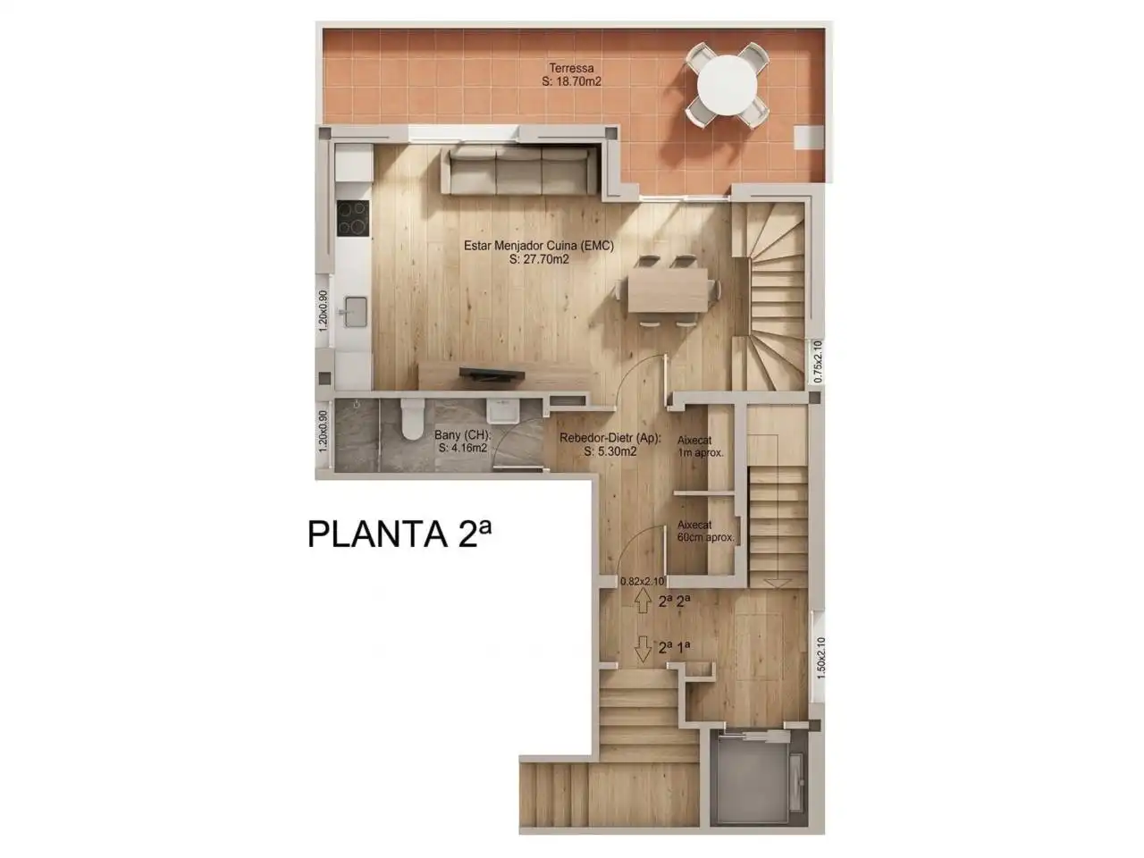 Ático en venta en Cerdanyola del Vallès con Parquet y Terraza