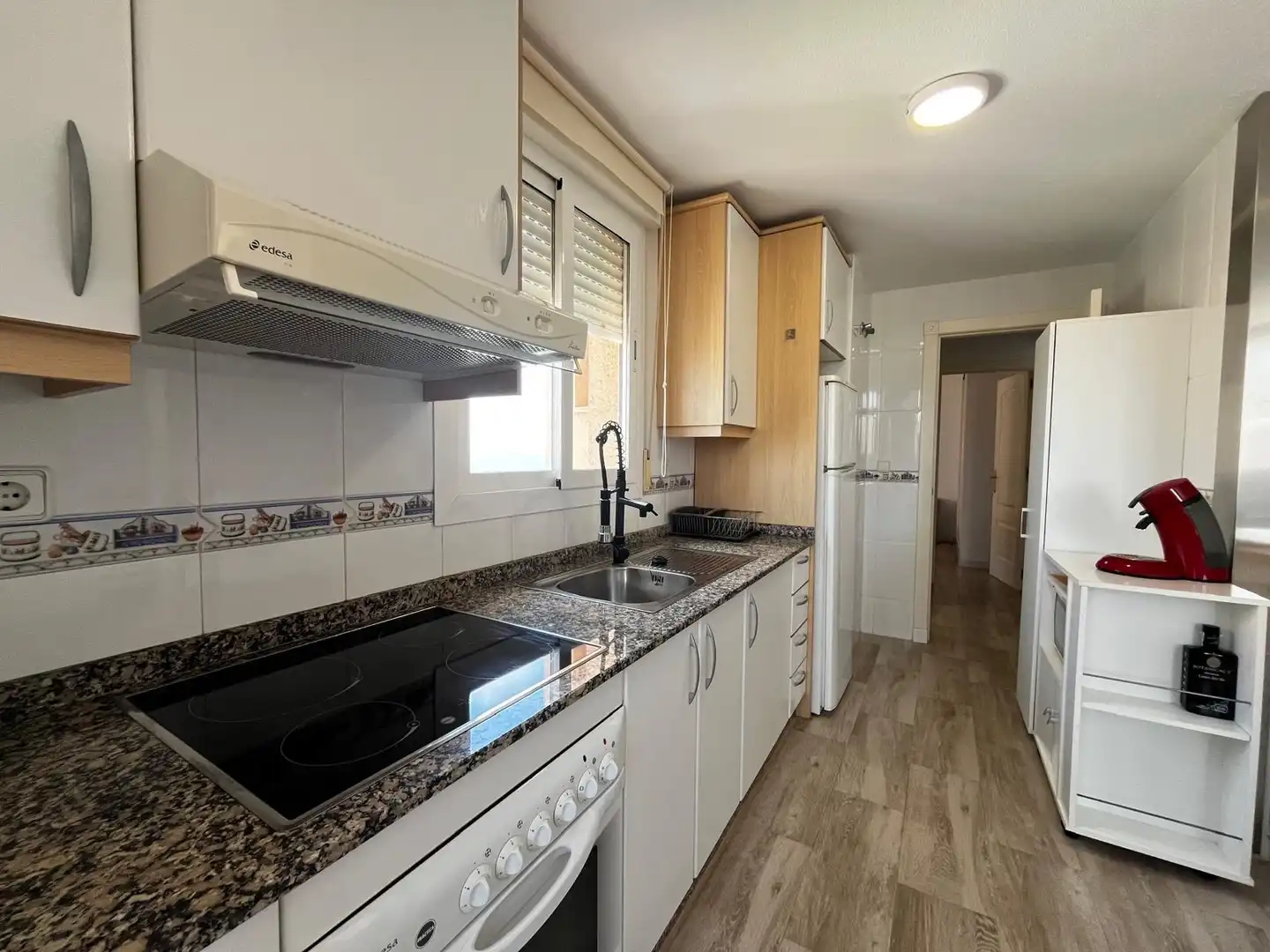 Kitchen of Flat for sale in La Manga del Mar Menor  with Air Conditioner, Private garden and Furnished