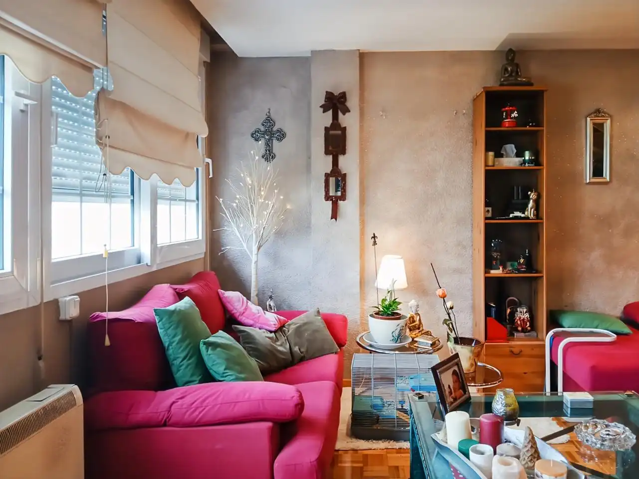 Sala de estar de Dúplex en venta en Rivas-Vaciamadrid con Aire acondicionado, Calefacción y Parquet