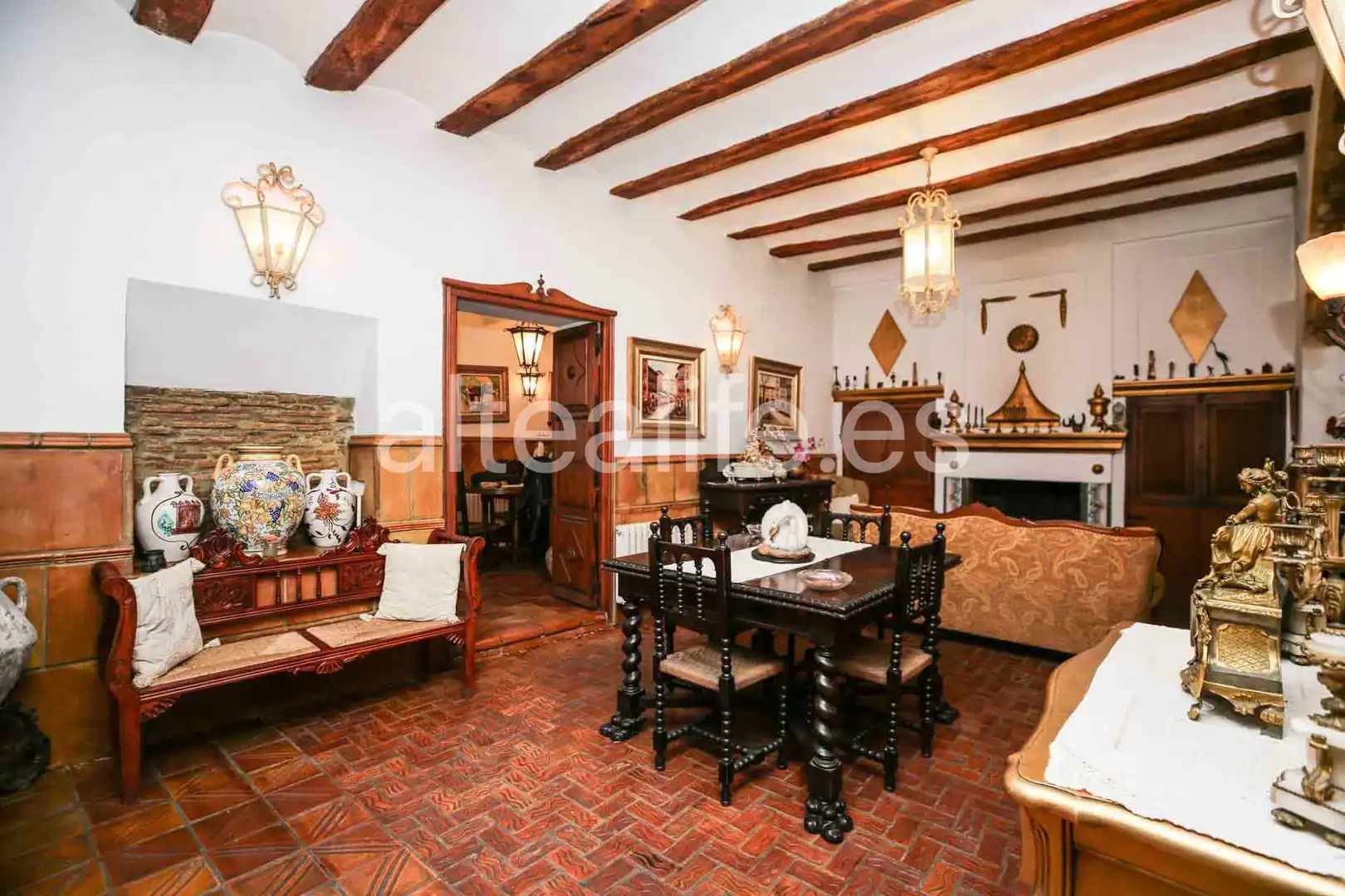 Esszimmer von Einfamilien-Reihenhaus zum Verkauf in Gandia mit Privatgarten, Terrasse und Abstellraum