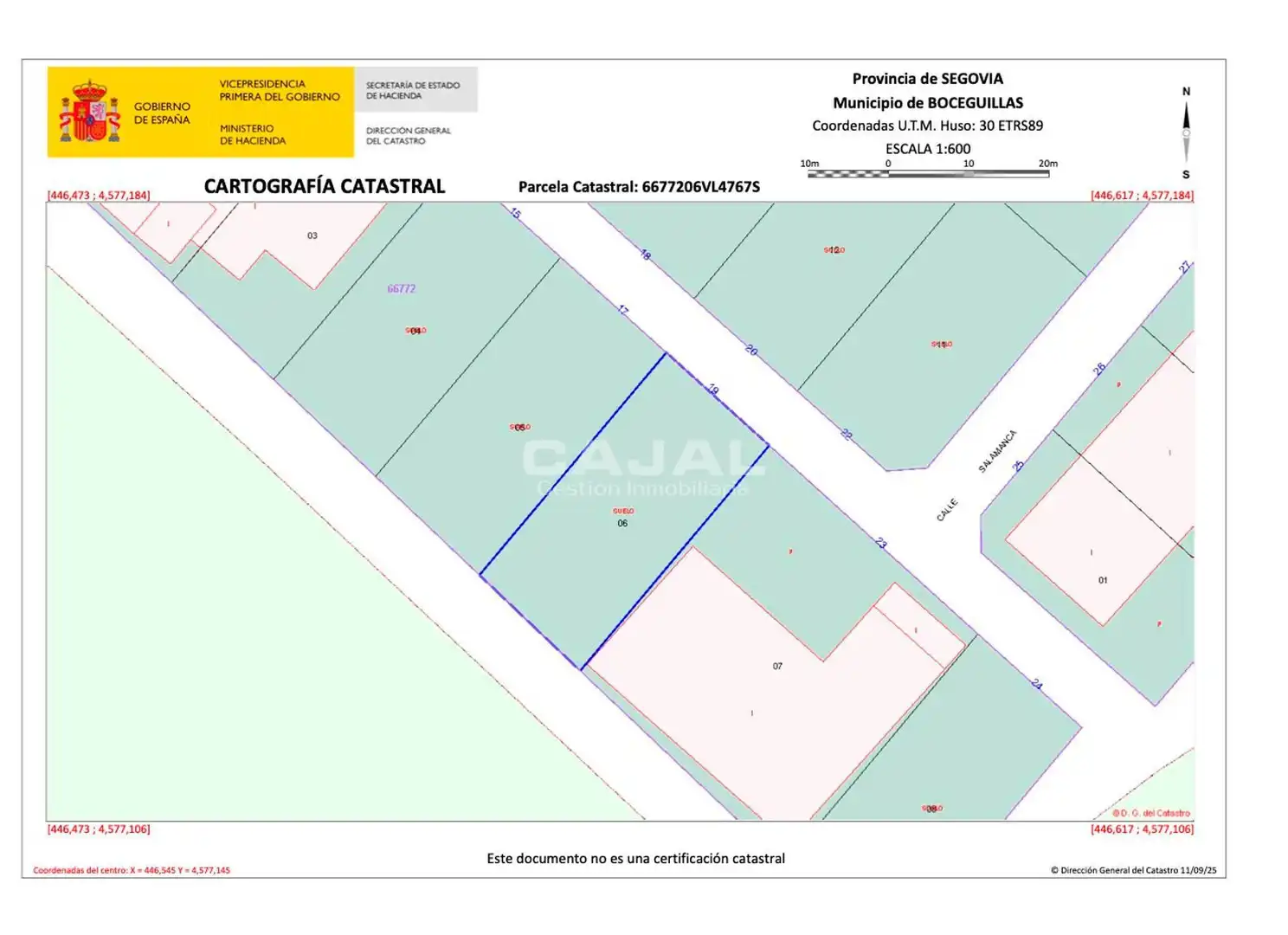 Terreno industrial en venta en Boceguillas