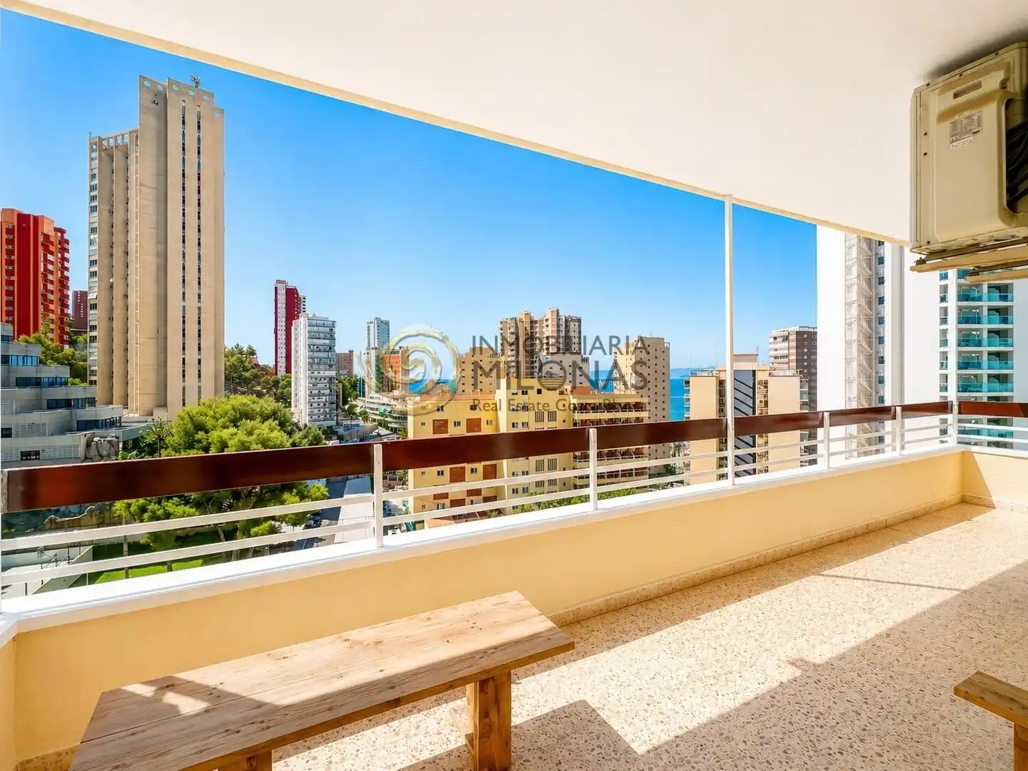 Terrasse von Wohnungen zum Verkauf in Benidorm mit Klimaanlage, Heizung und Terrasse