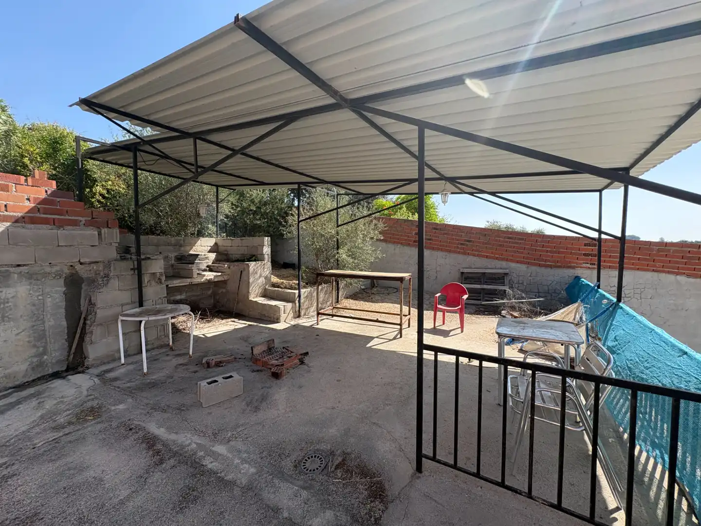 Terrasse von Haus oder Chalet zum Verkauf in Cardiel de los Montes mit Klimaanlage, Heizung und Privatgarten