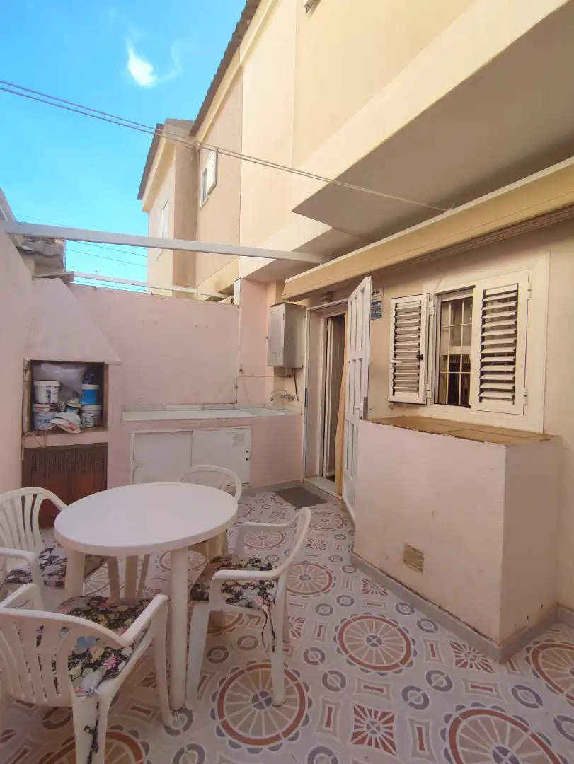 Terraza de Casa adosada en venta en San Pedro del Pinatar con Aire acondicionado, Calefacción y Jardín privado