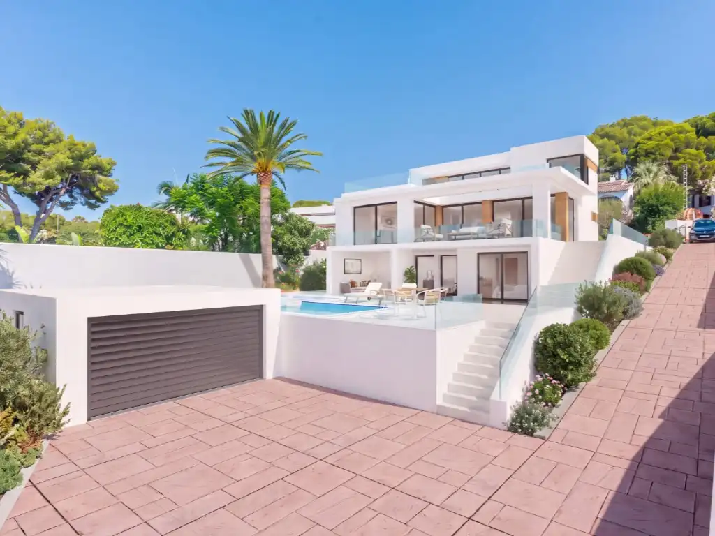 Exterior view of Houses for sale in Moraira  with Air Conditioner, Swimming Pool and Oven