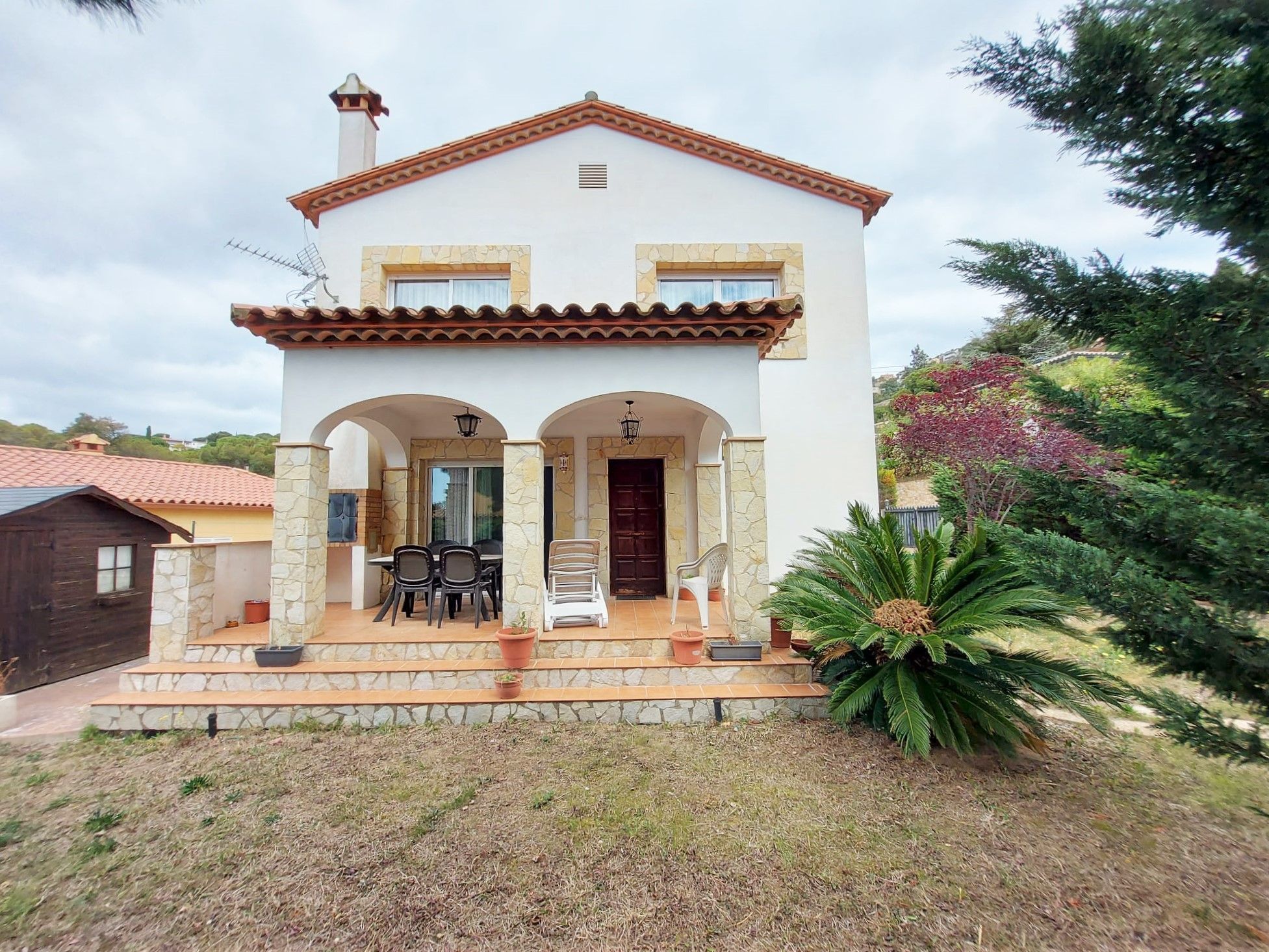 Vista exterior de Casa o xalet en venda en Santa Cristina d'Aro amb Calefacció, Jardí privat i Terrassa