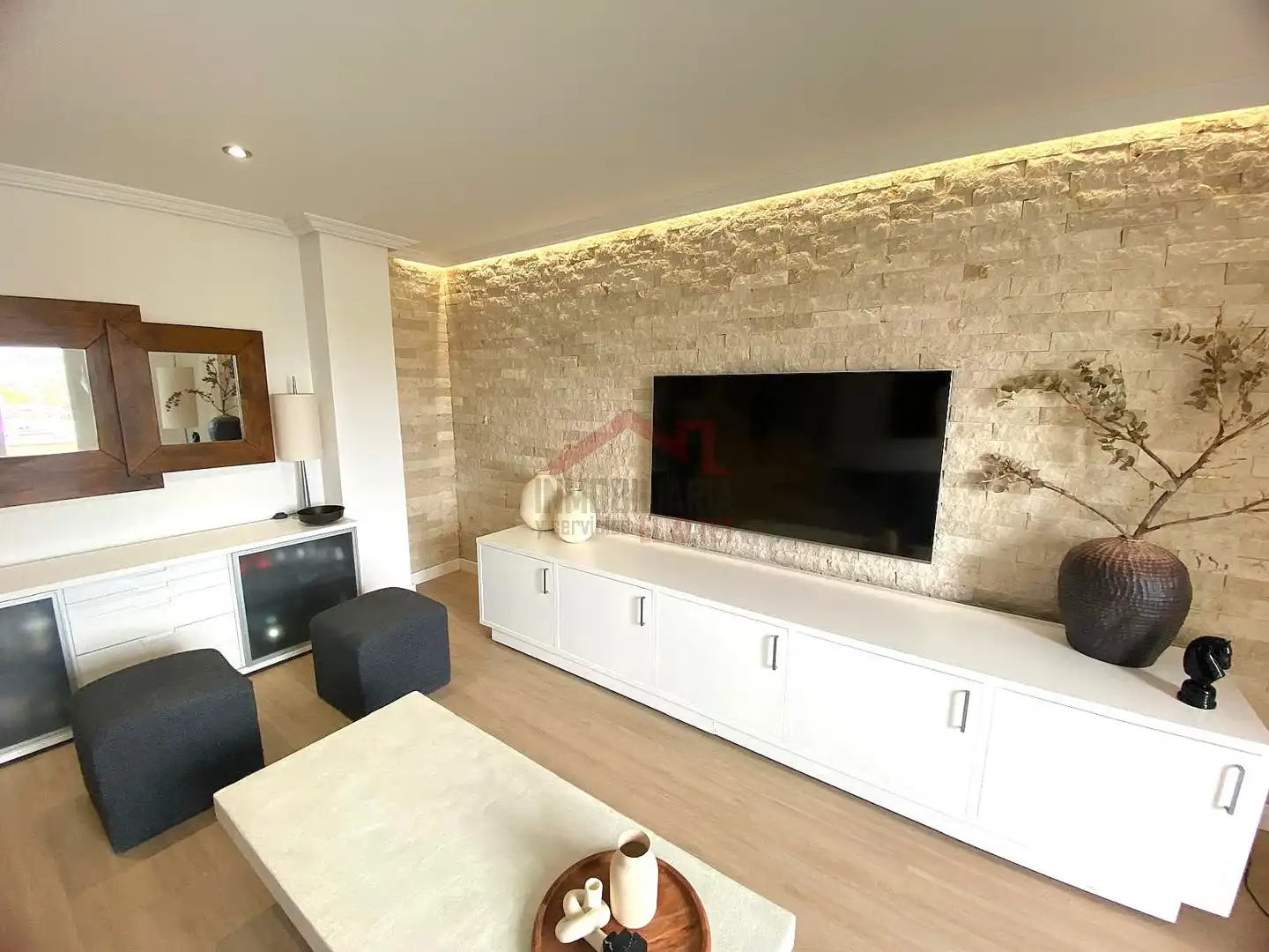 Wohnzimmer von Wohnung zum Verkauf in Elche / Elx mit Klimaanlage, Heizung und Ofen