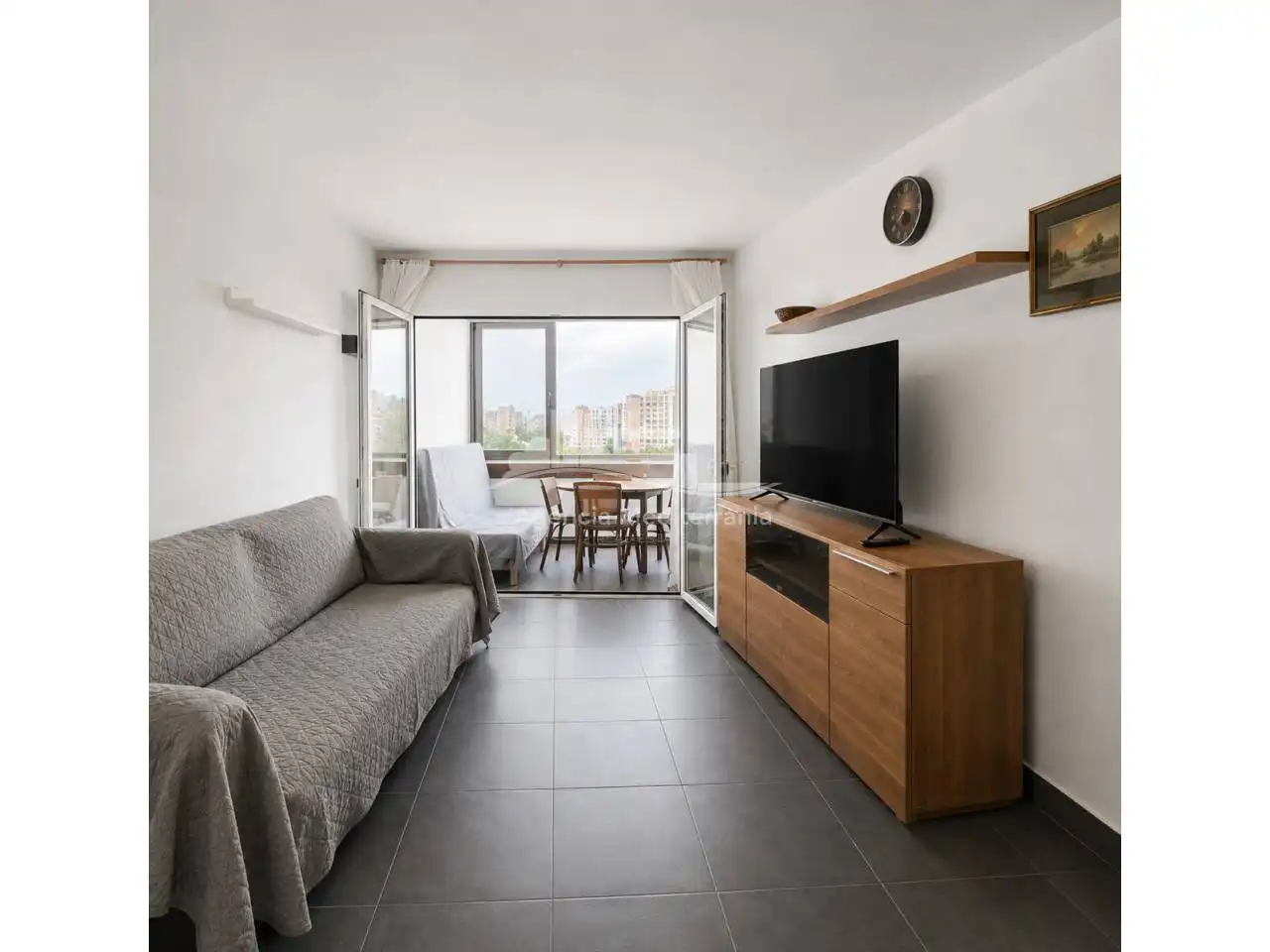 Sala de estar de Piso en venta en Castell d'Aro, Platja d'Aro i s'Agaró con Aire acondicionado y Terraza