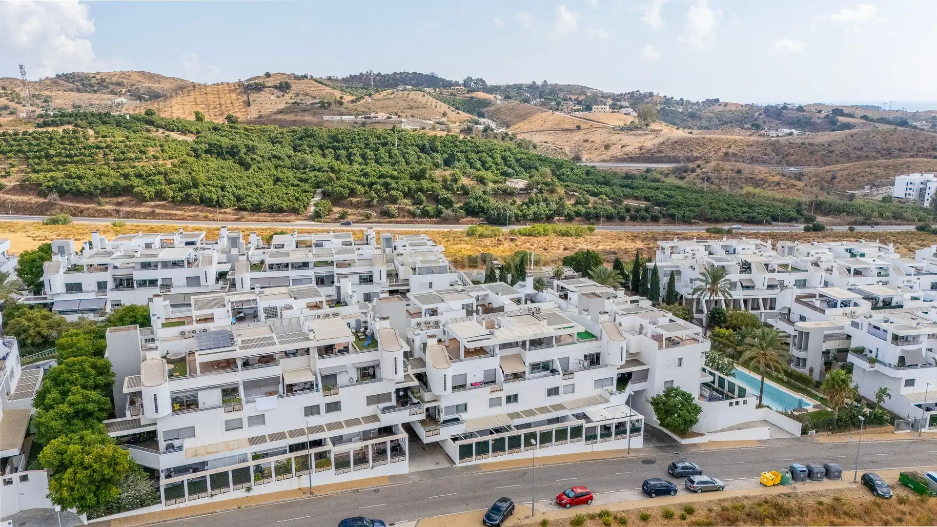 Exterior view of Apartments for sale in Mijas  with Air Conditioner and Swimming Pool