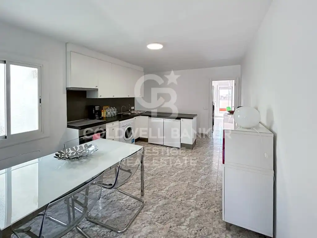 Kitchen of Attic for sale in Barcelona  with Air Conditioner, Furnished and Balcony