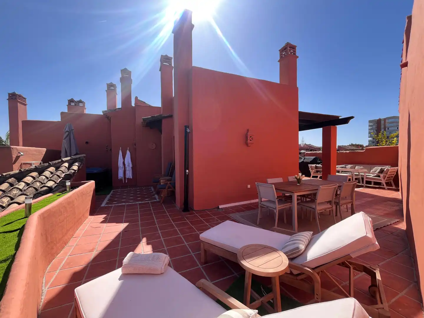 Terrace of Attic for rent in Marbella  with Air Conditioner, Heating and Terrace