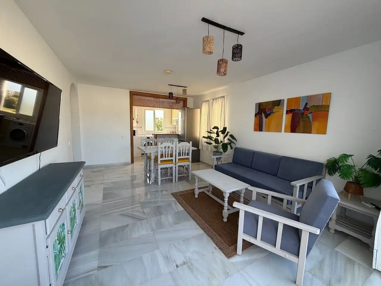 Living room of Apartments for sale in Roquetas de Mar  with Air Conditioner, Heating and Terrace