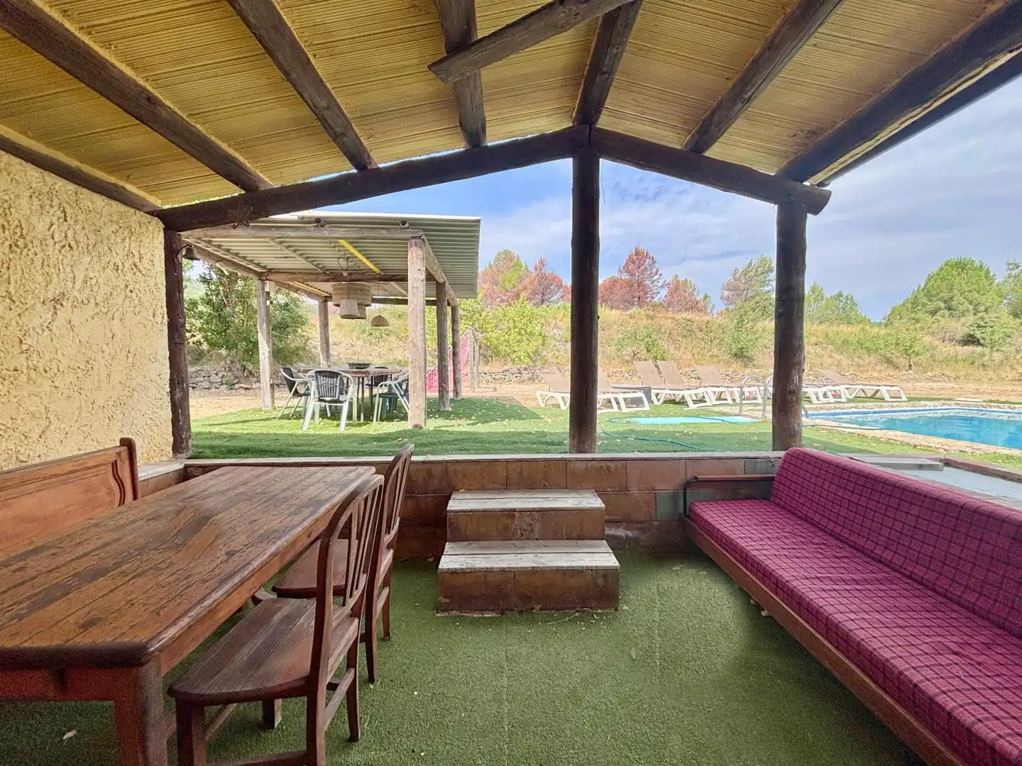 Terrace of Country homes for sale in Querol  with Heating, Terrace and Swimming Pool