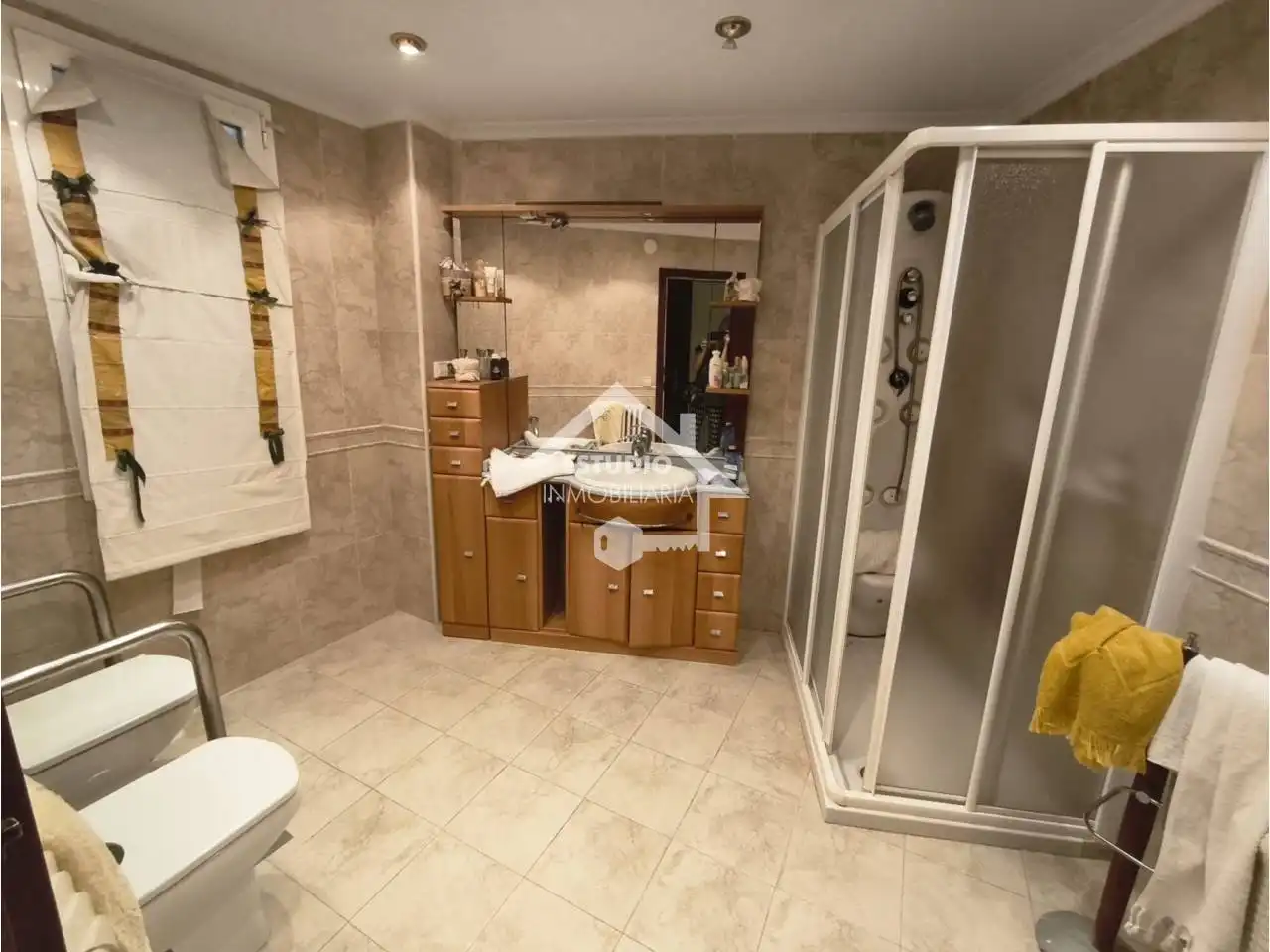 Badezimmer von Wohnung zum Verkauf in Navarrete mit Heizung, Terrasse und Abstellraum