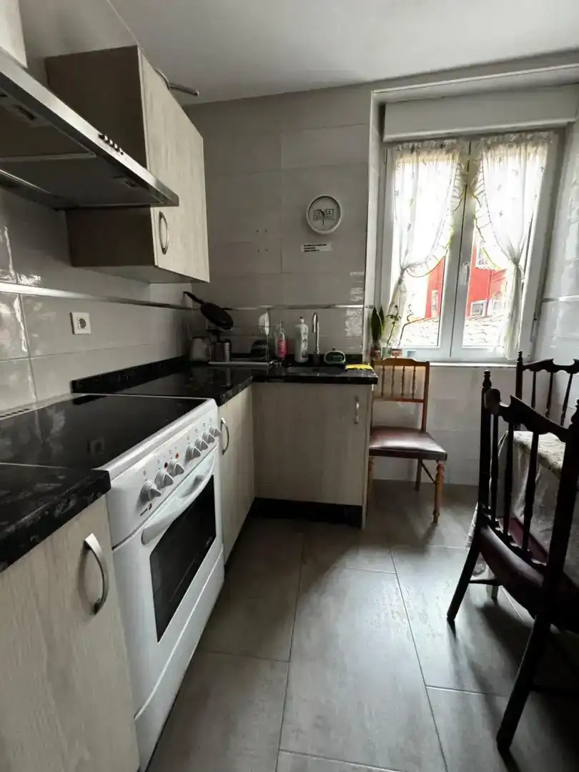 Kitchen of Flat for share in León Capital   with Furnished