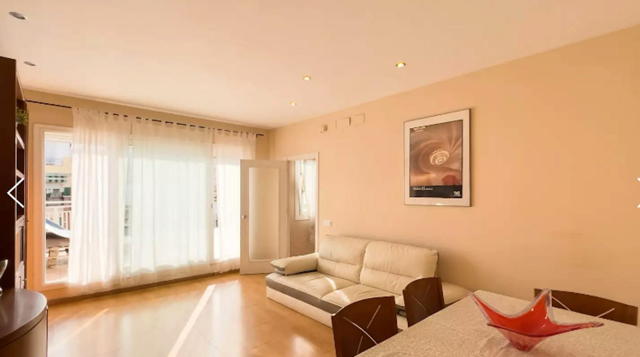 Living room of Flat to rent in  Barcelona Capital  with Furnished, Washing machine and Balcony