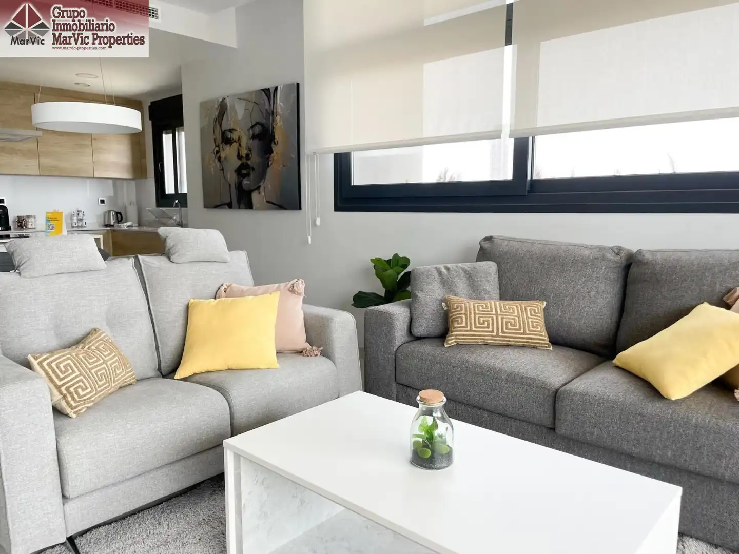 Wohnzimmer von Wohnung zum Verkauf in Benidorm mit Terrasse, Möbliert und Gemeinschaftspool
