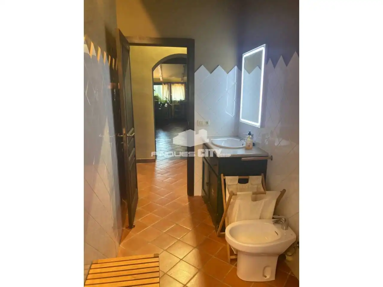 Bany de Casa o xalet en venda en Mieres (Girona) amb Calefacció i Jardí privat