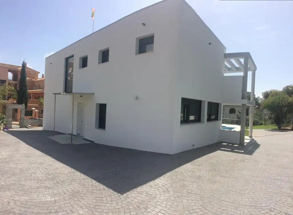 Exterior view of Houses for rent in Marbella  with Air Conditioner, Heating and Private garden