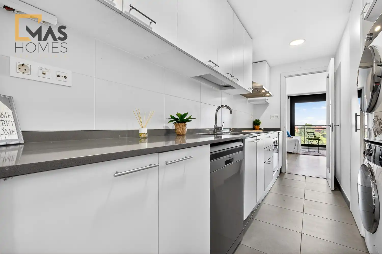 Küche von Maisonette zum Verkauf in Sabadell mit Klimaanlage, Heizung und Parkett