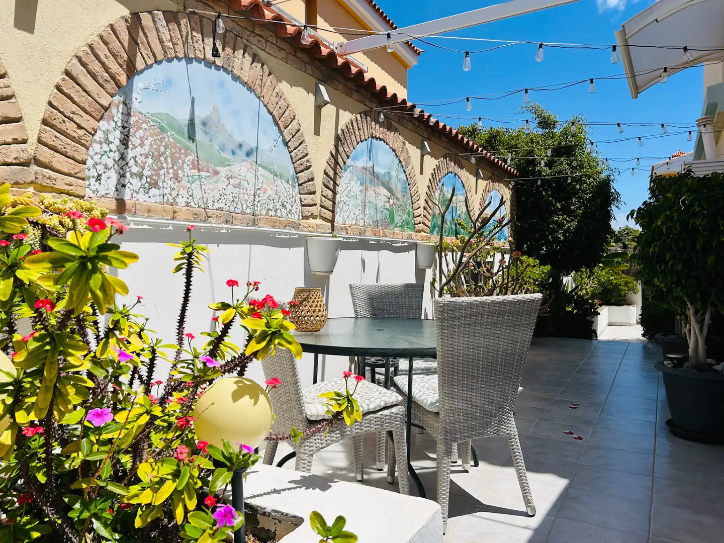 Terraza de Casa o chalet en venta en San Bartolomé de Tirajana con Aire acondicionado, Jardín privado y Terraza