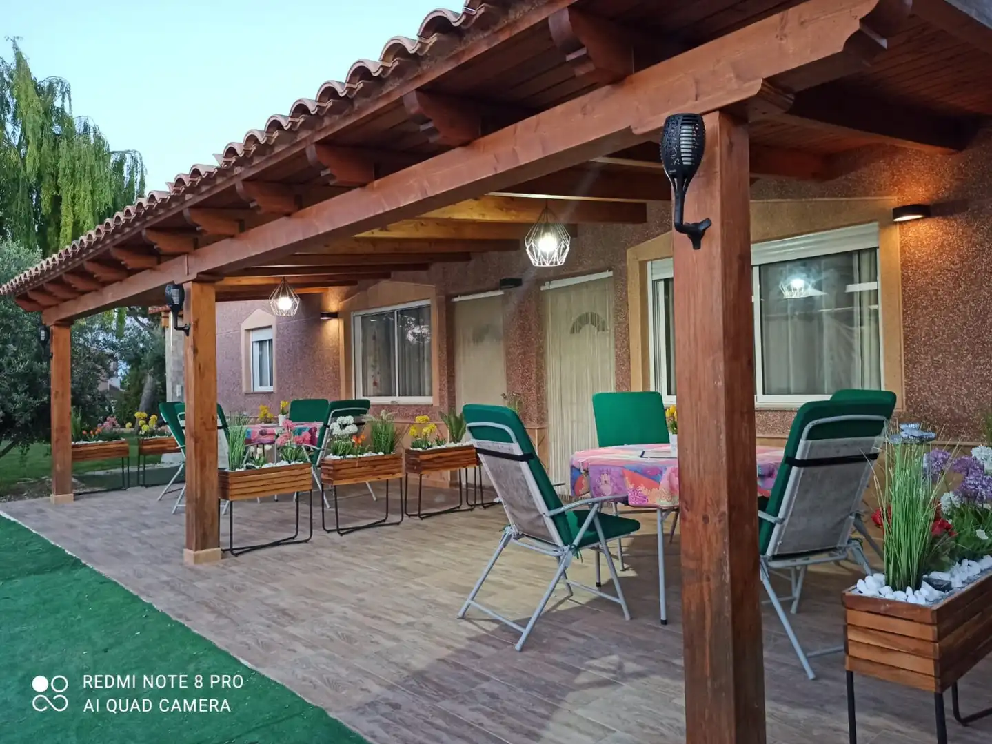 Terraza de Casa o chalet de alquiler en Elche / Elx con Aire acondicionado, Calefacción y Jardín privado