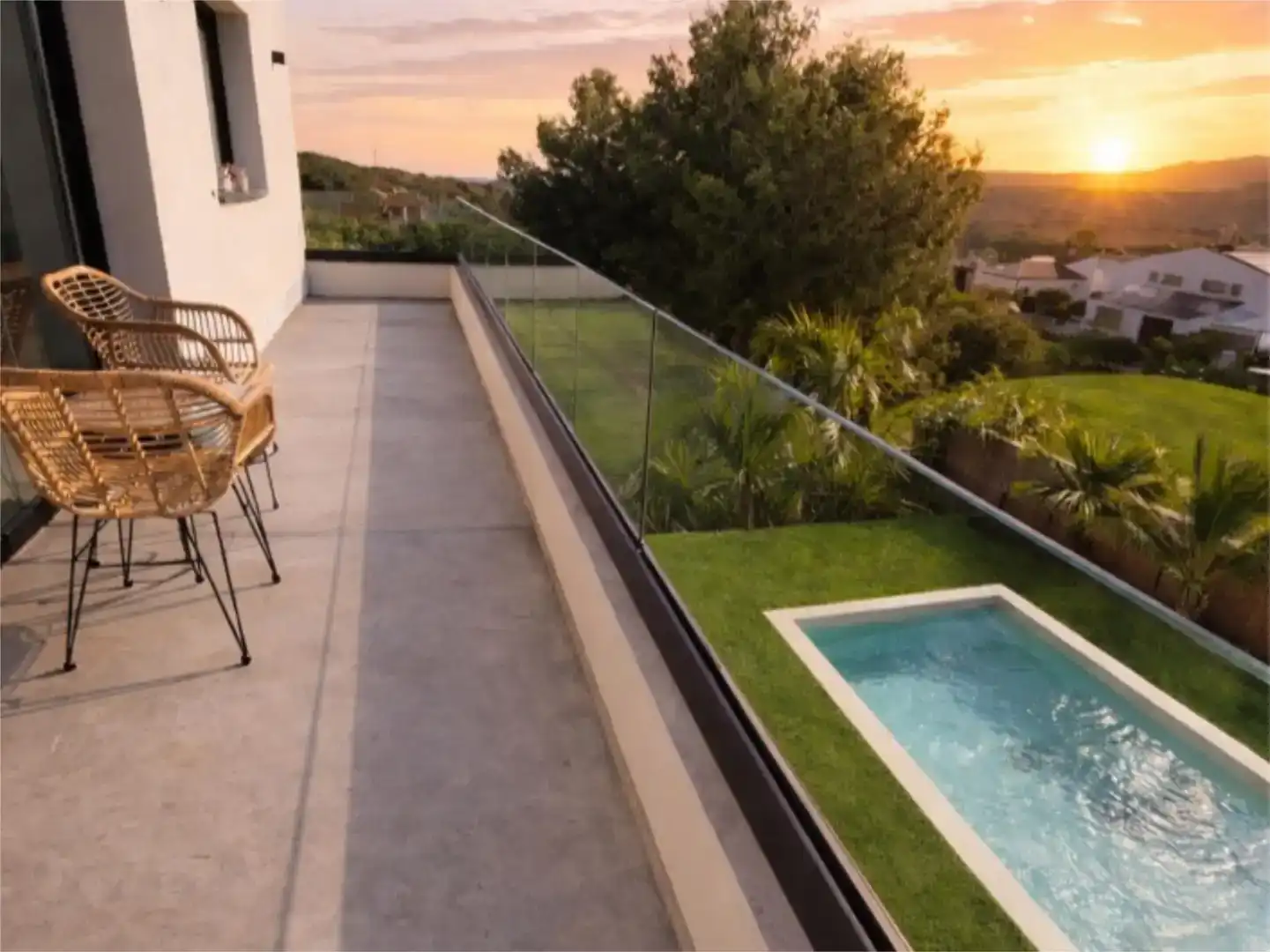 Terrassa de Casa o xalet en venda en Santa Cristina d'Aro amb Aire condicionat, Terrassa i Piscina
