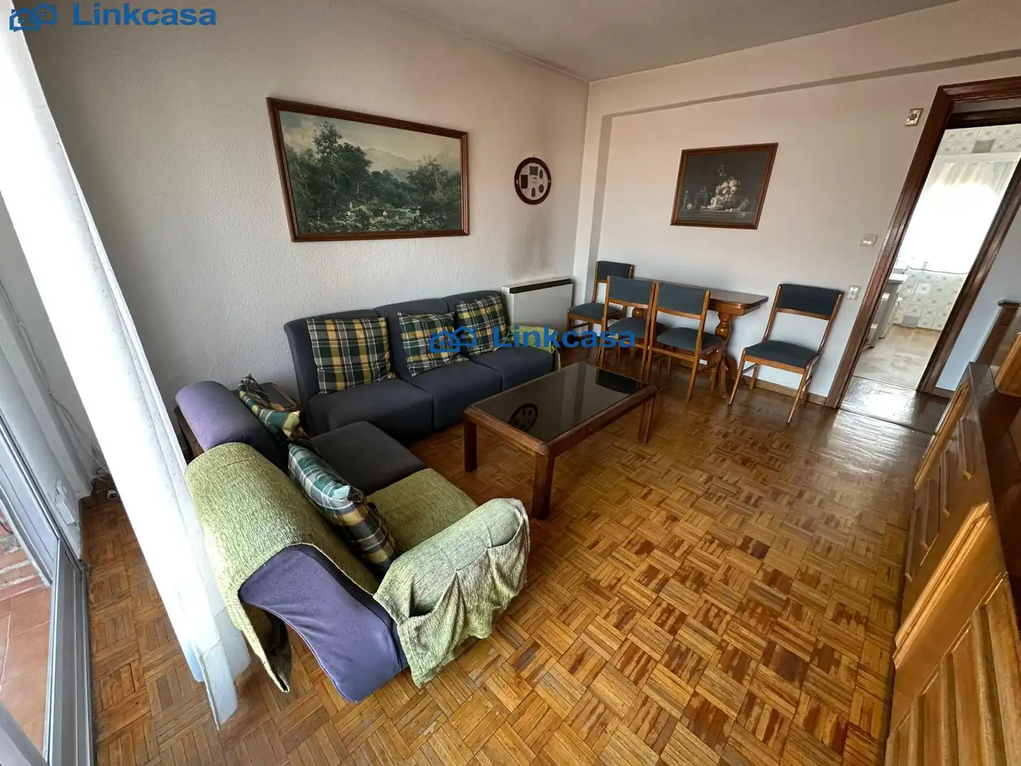 Sala de estar de Piso en venta en Madrid con Parquet