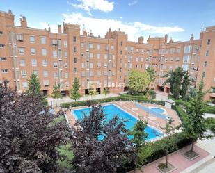 Exterior view of Duplex to rent in  Madrid Capital  with Air Conditioner and Swimming Pool
