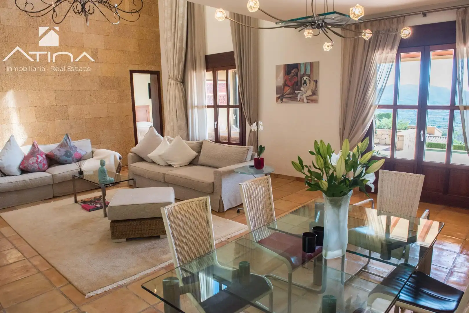 Sala de estar de Casa o chalet en venta en Jávea / Xàbia con Aire acondicionado, Jardín privado y Terraza