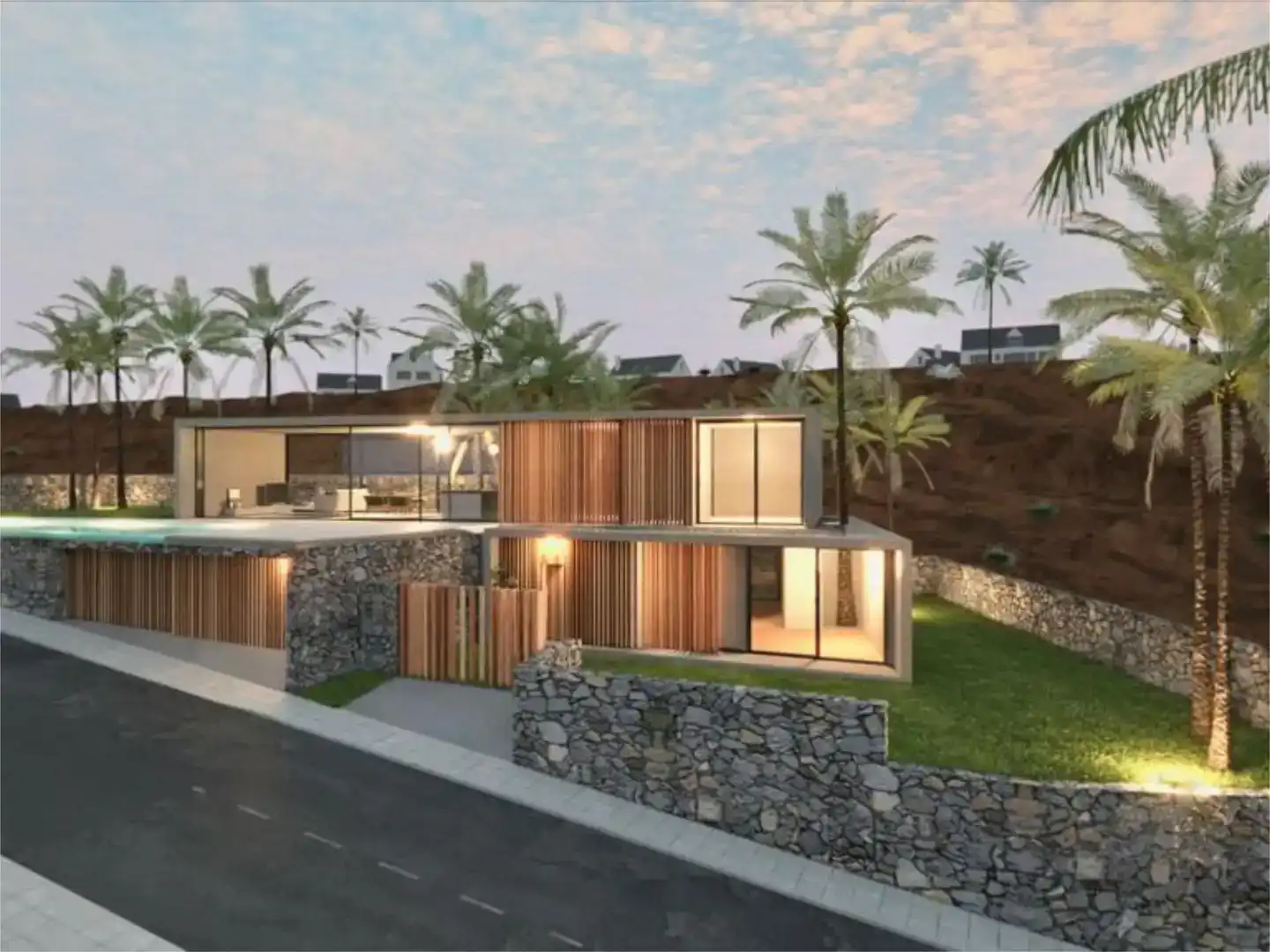 Vista exterior de Piso en venta en El Rosario con Jardín privado, Piscina y Balcón