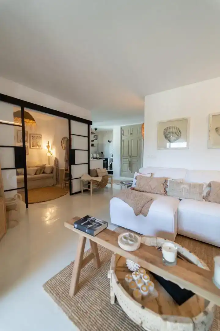 Wohnzimmer von Wohnung zur Miete in Jávea / Xàbia mit Klimaanlage und Balkon