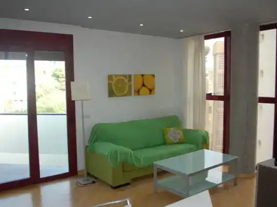 Wohnzimmer von Wohnung zur Miete in Dénia mit Klimaanlage und Schwimmbad