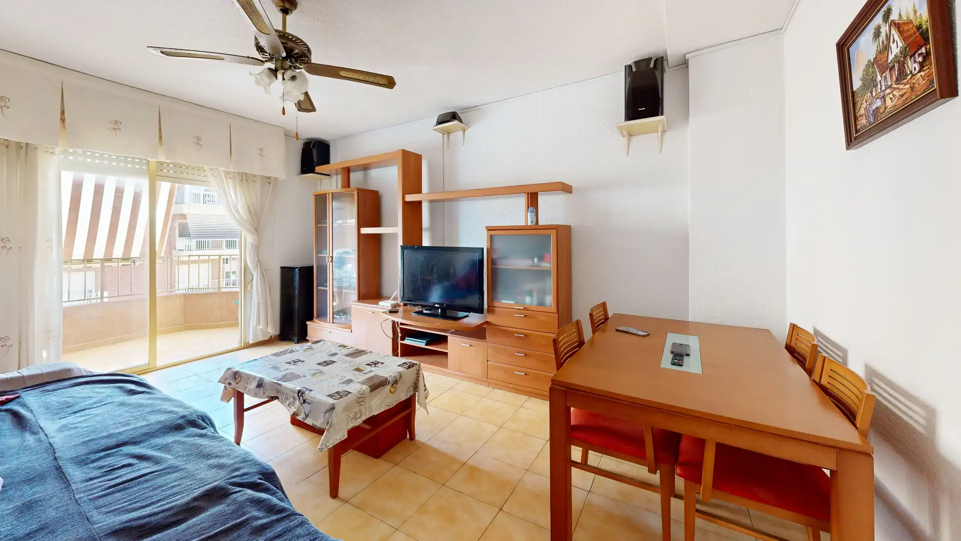 Sala de estar de Piso en venta en Santa Pola con Aire acondicionado, Terraza y Amueblado
