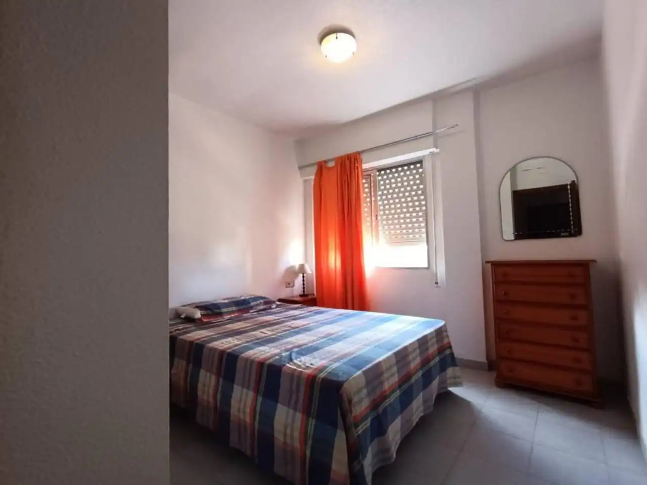 Bedroom of Flat for rent in El Campello  with Air Conditioner, Terrace and Furnished