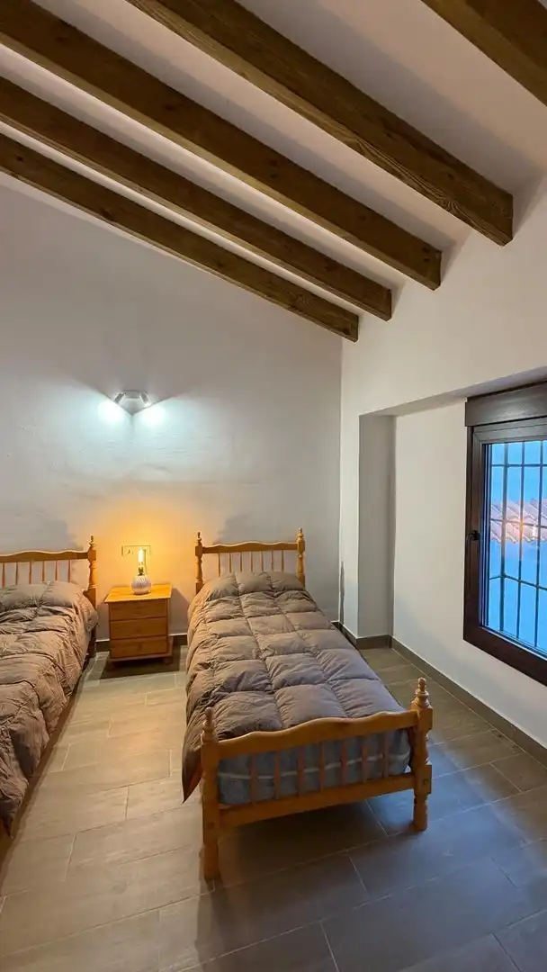 Bedroom of Houses for sale in Cuevas Bajas  with Swimming Pool and Balcony