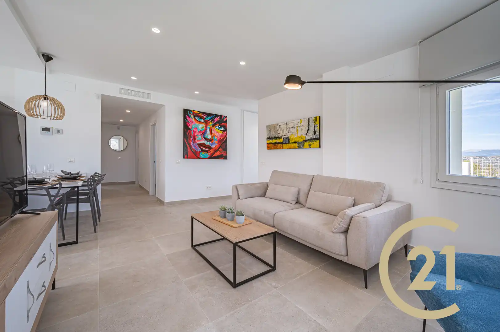 Living room of Houses for sale in Viñuela  with Heating, Private garden and Terrace