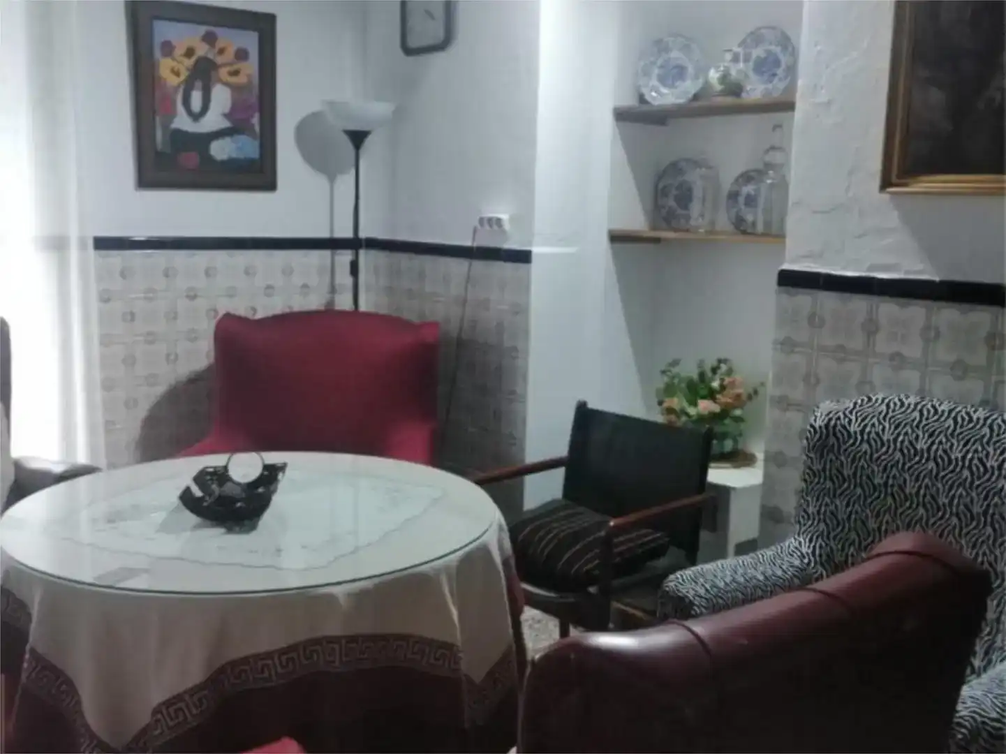 Wohnzimmer von Erdgeschoss zur Miete in Encinasola mit Möbliert und Balkon