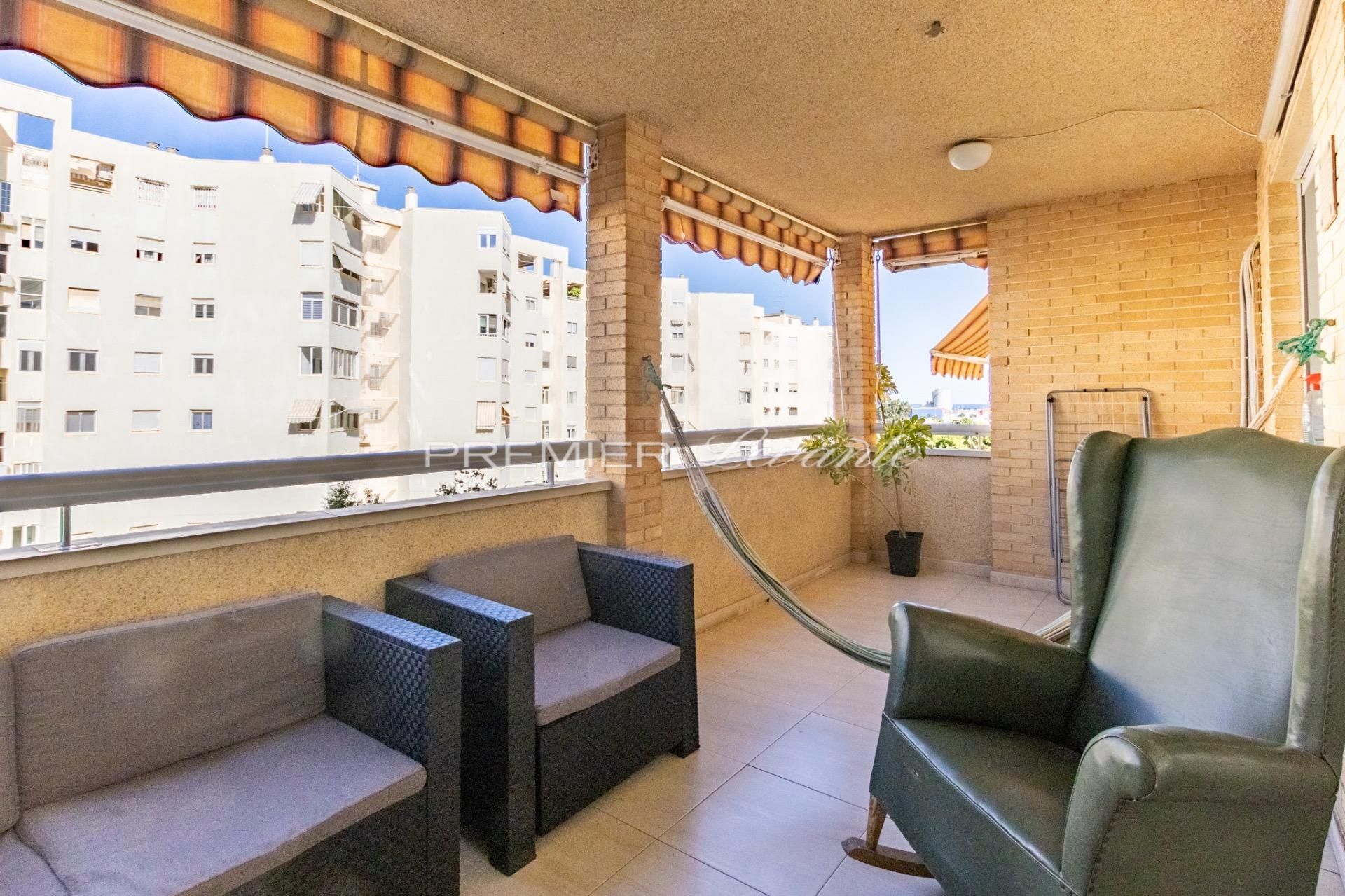 Terrace of Flat to rent in Alicante / Alacant  with Air Conditioner, Private garden and Terrace