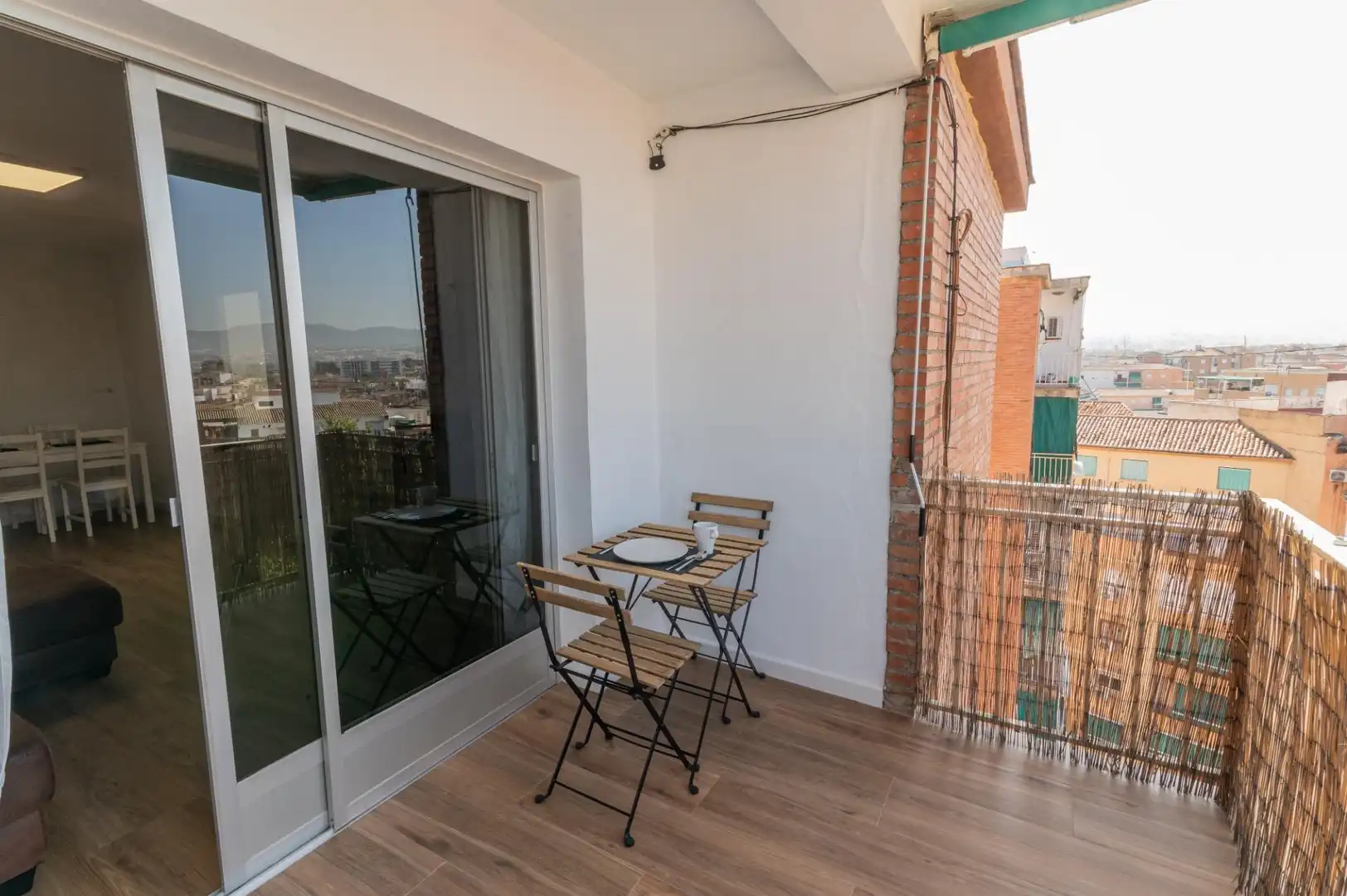 Balcony of Attic for rent in Granada  with Terrace and Furnished