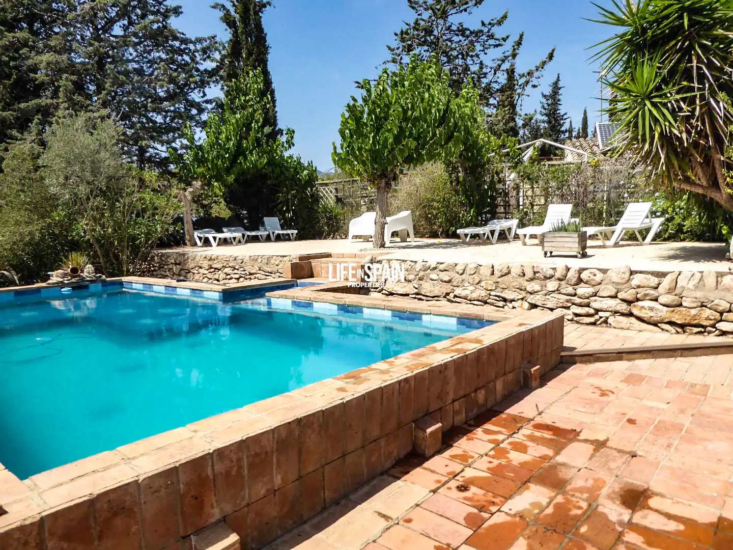 Schwimmbecken von Country house zum Verkauf in Rasquera mit Klimaanlage, Privatgarten und Terrasse