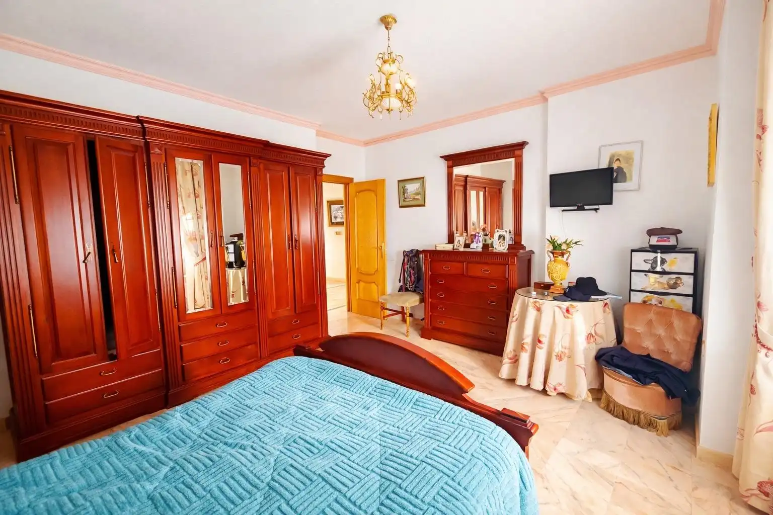 Bedroom of Houses for sale in Güevéjar  with Private garden, Terrace and Storage room
