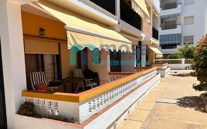 Exterior view of Apartment for sale in La Antilla  with Terrace, Storage room and Furnished