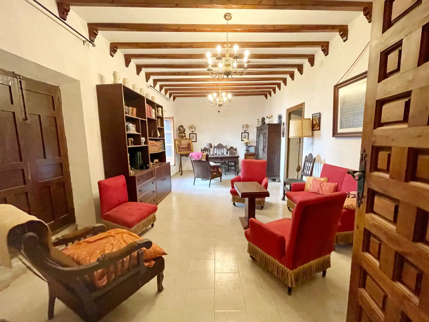 Living room of Houses for sale in Santa María de los Llanos  with Heating, Private garden and Terrace