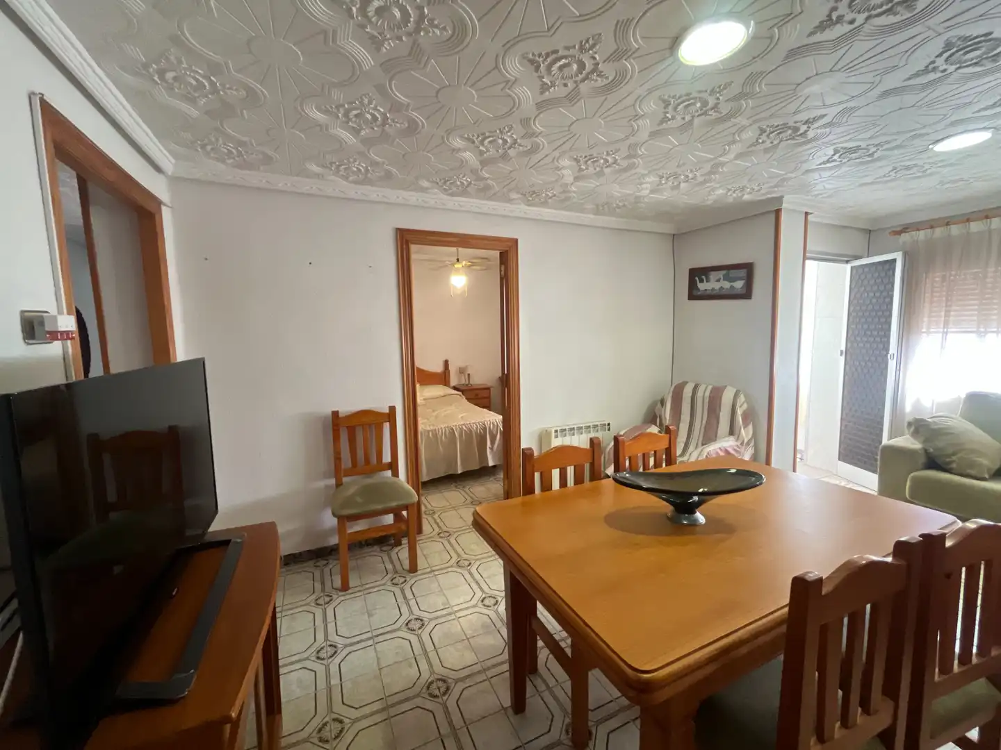 Sala de estar de Piso en venta en Sagunto / Sagunt con Amueblado, Horno y Lavadora