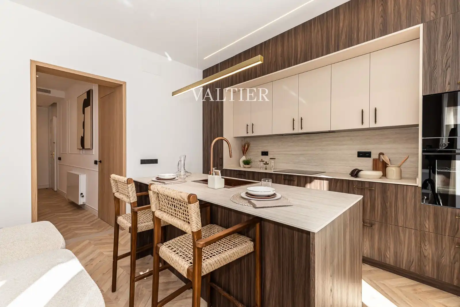 Kitchen of Flat for sale in Madrid  with Air Conditioner, Terrace and Furnished