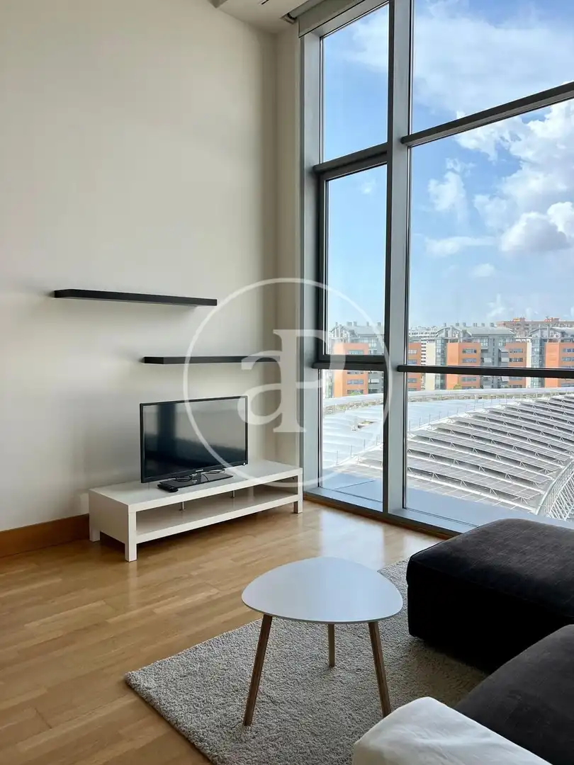 Sala de estar de Loft de alquiler en Valencia con Aire acondicionado y Amueblado
