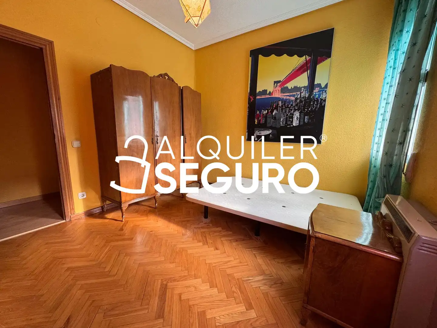 Bedroom of Flat for rent in Madrid  with Heating, Terrace and Furnished