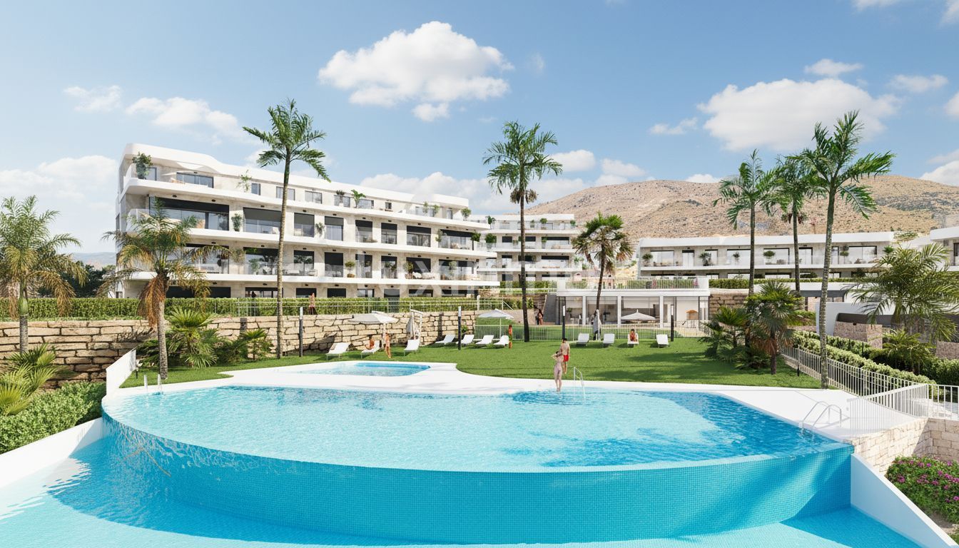 Exterior view of Attic for sale in Finestrat  with Air Conditioner, Heating and Private garden